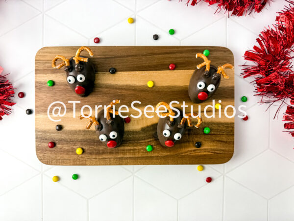 Chocolate Covered Marshmallow Rudolph on Rhombus Tile