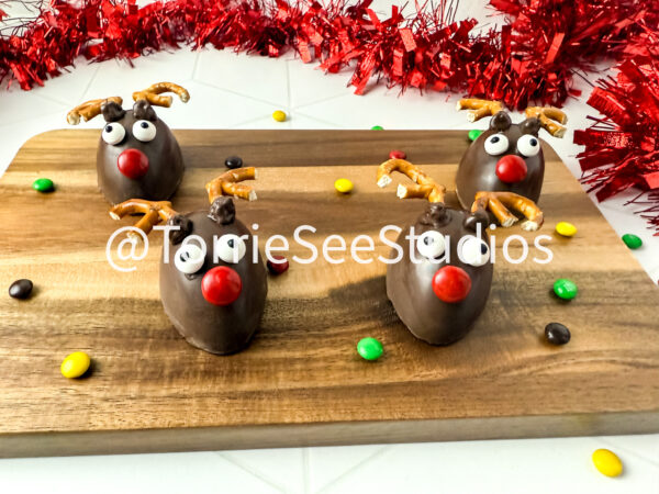 Chocolate Covered Marshmallow Rudolph on Rhombus Tile - Image 10