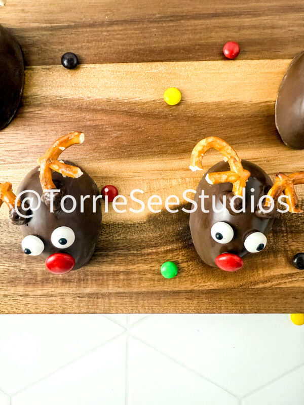 Chocolate Covered Marshmallow Rudolph on Rhombus Tile - Image 8