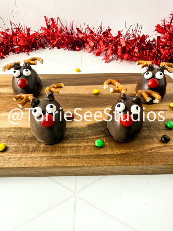 Chocolate Covered Marshmallow Rudolph on Rhombus Tile - Image 7