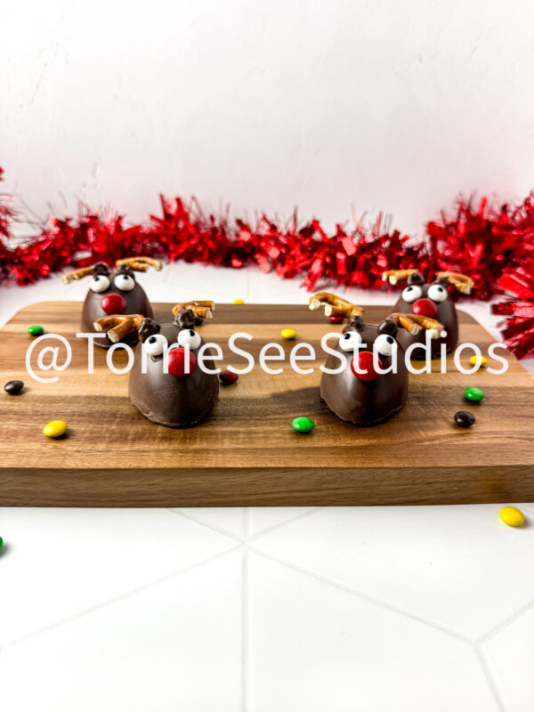 Chocolate Covered Marshmallow Rudolph on Rhombus Tile - Image 6