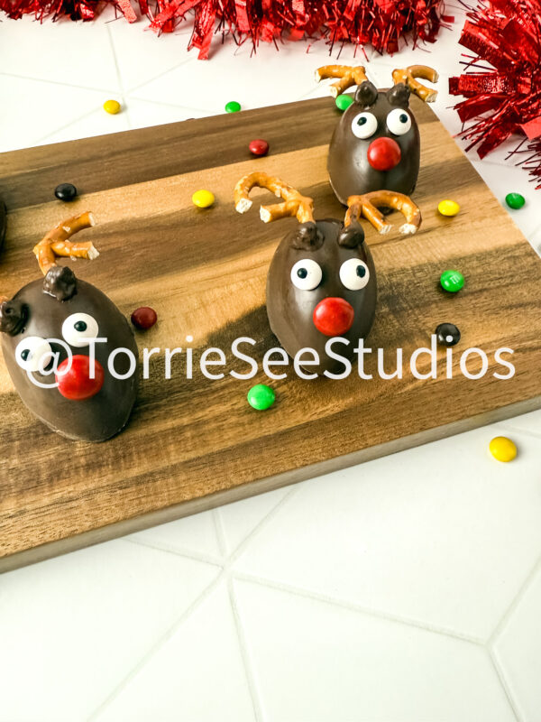 Chocolate Covered Marshmallow Rudolph on Rhombus Tile - Image 5