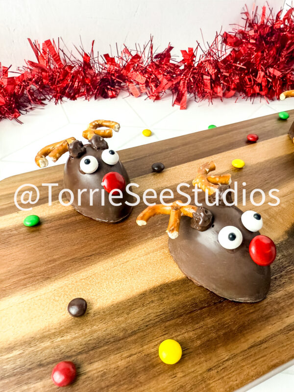 Chocolate Covered Marshmallow Rudolph on Rhombus Tile - Image 4