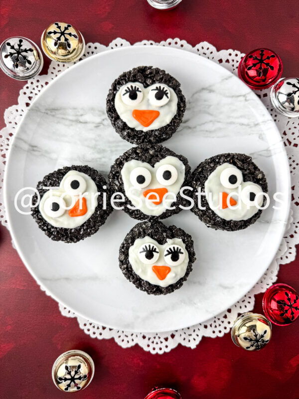 Penguin Chocolate Cookie Rice Cereal Treats on Cabernet - Image 8