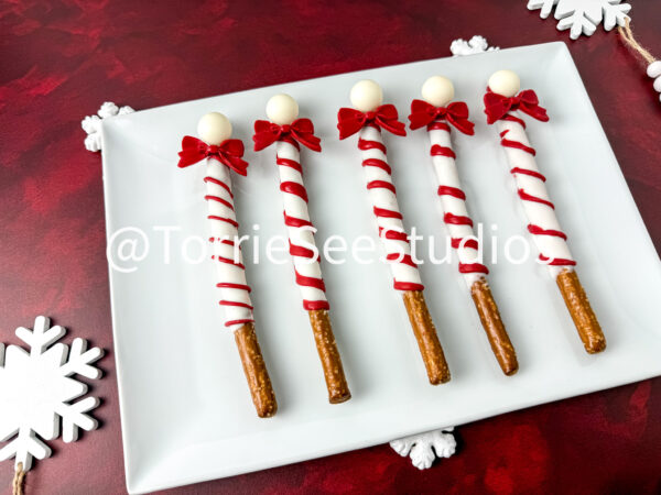 Pretzel North Poles on Cabernet