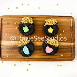 Pot of Gold Brownies on White