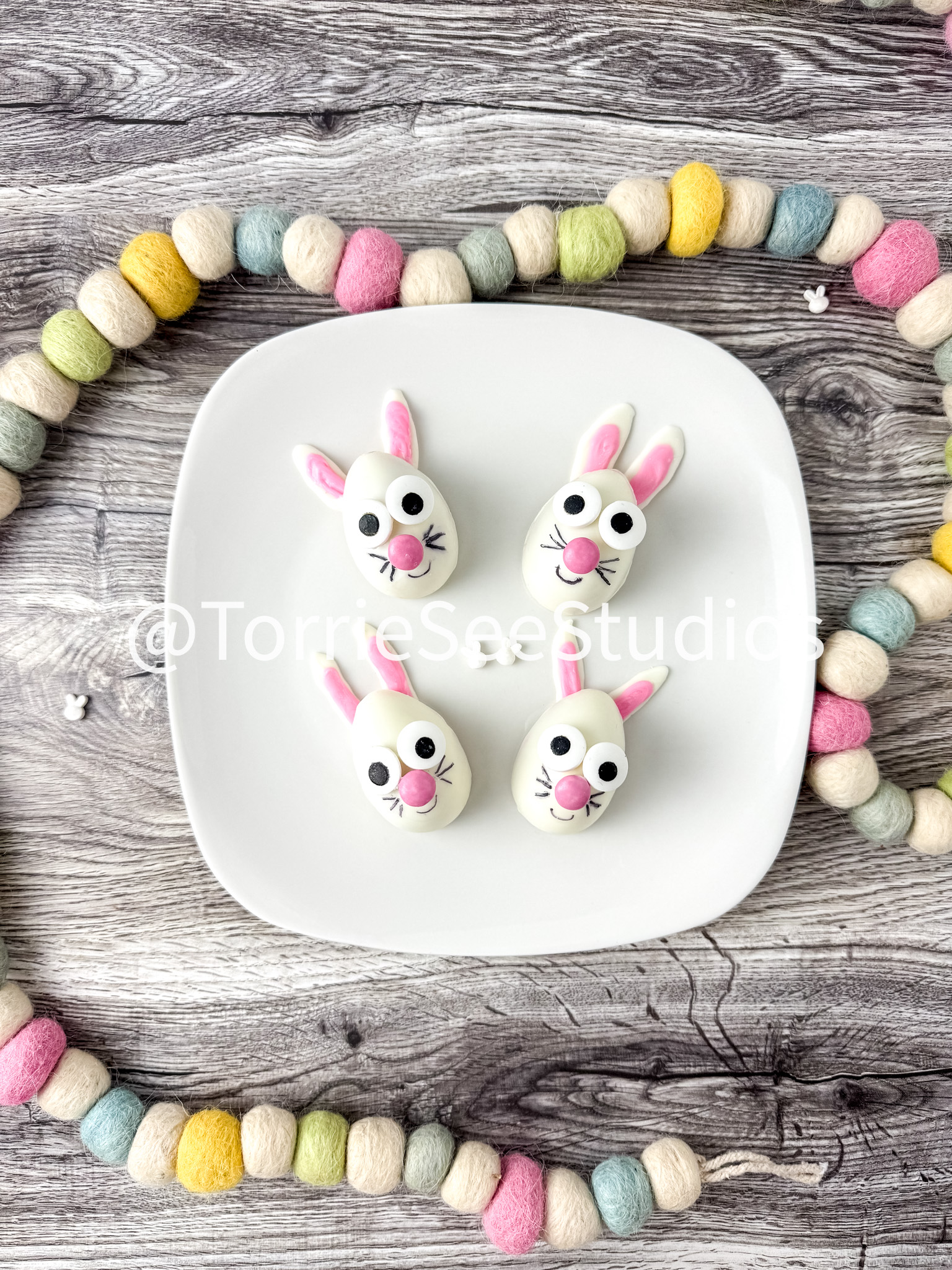 Strawberry Funfetti Bunnies on Weathered Wood - Image 8