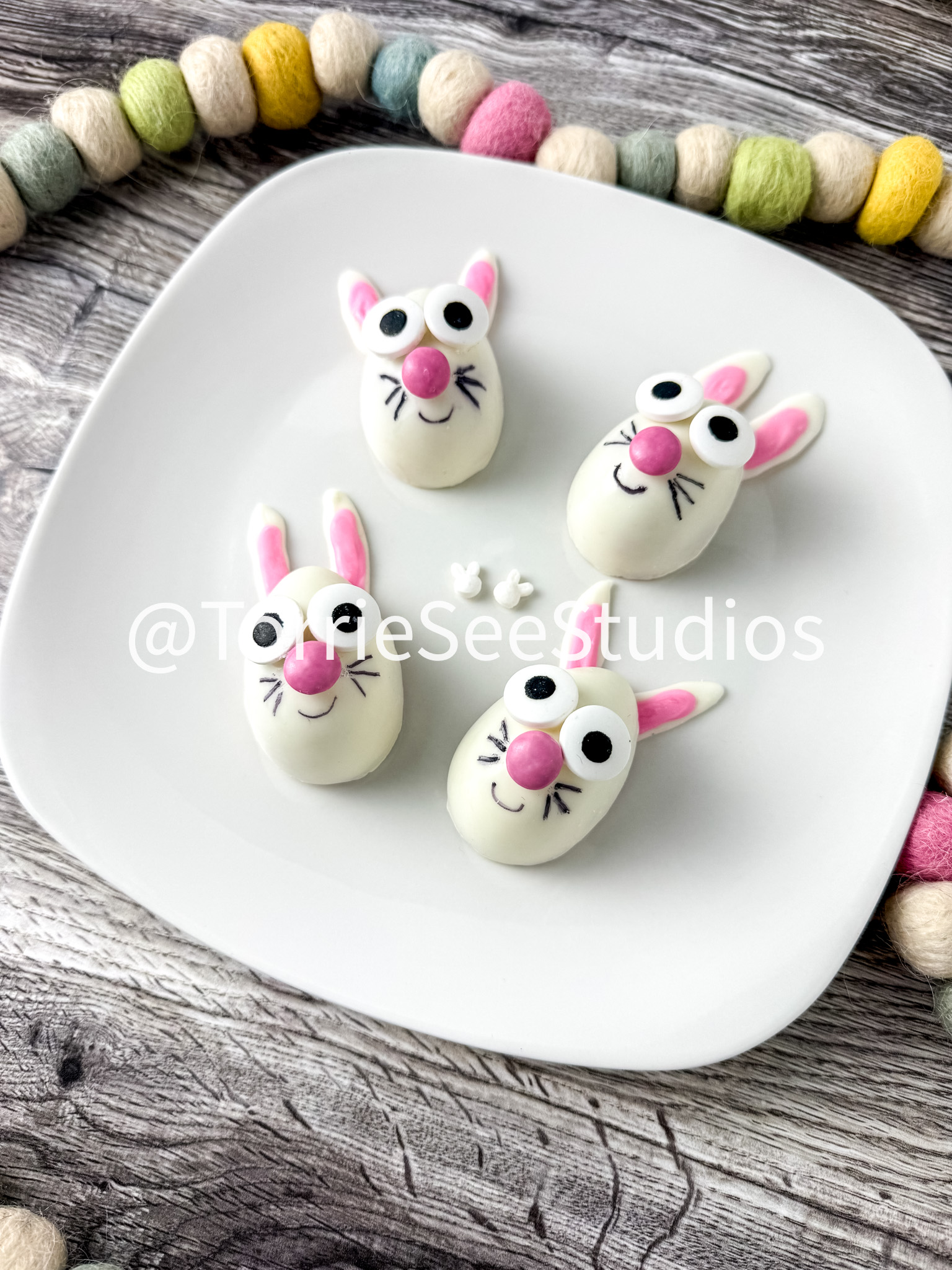 Strawberry Funfetti Bunnies on Weathered Wood - Image 6