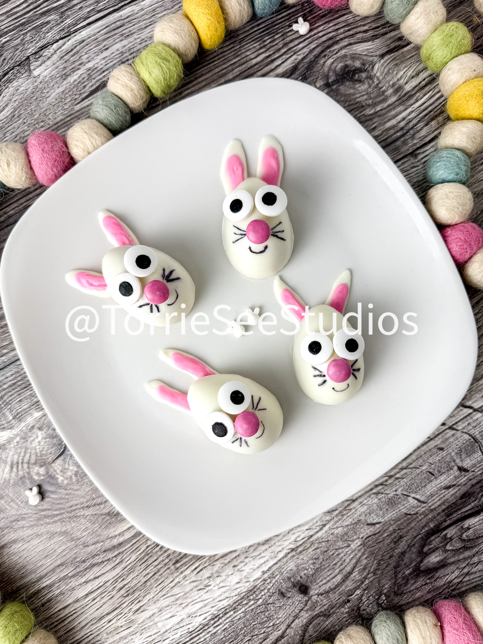 Strawberry Funfetti Bunnies on Weathered Wood - Image 5